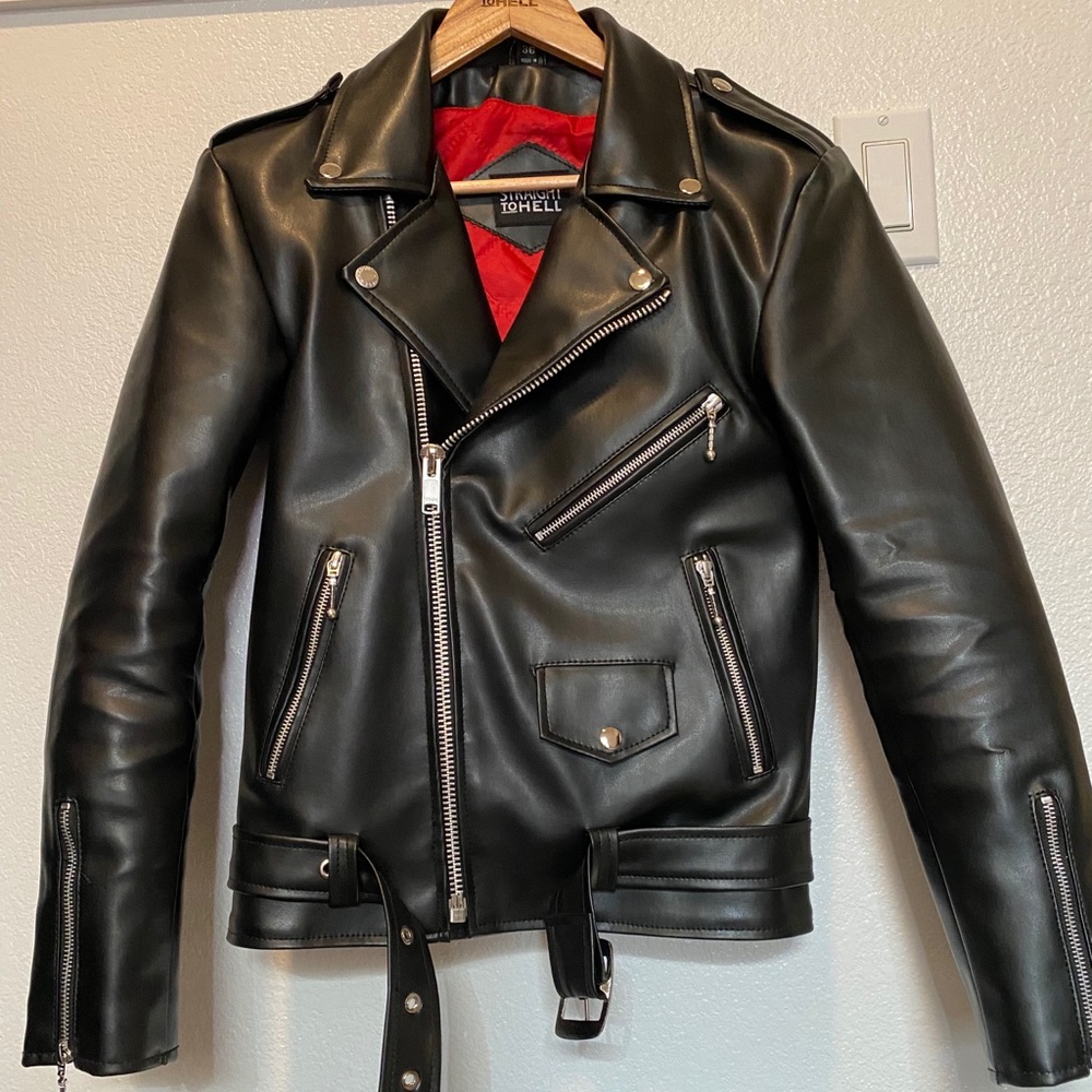 Straight to Hell Vegan Leather Jacket - Commando